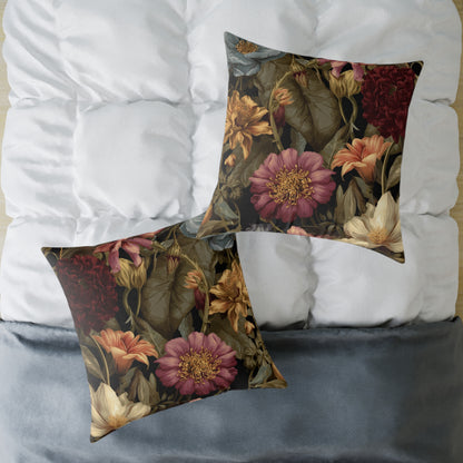 Wild Rose Conservatory - Square Poly Canvas Pillow
