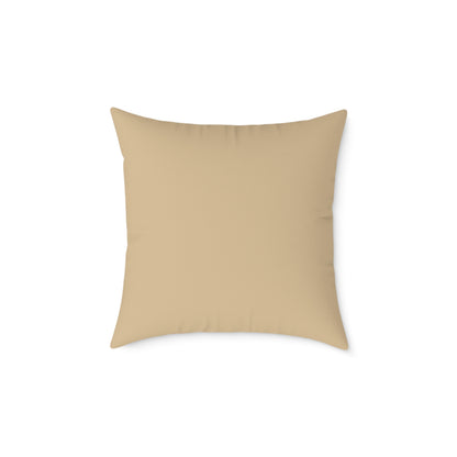 Golden Dawn Rise - Square Poly Canvas Pillow