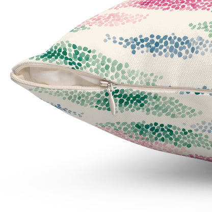 Wild Rose Tide - Spun Polyester Square Pillow