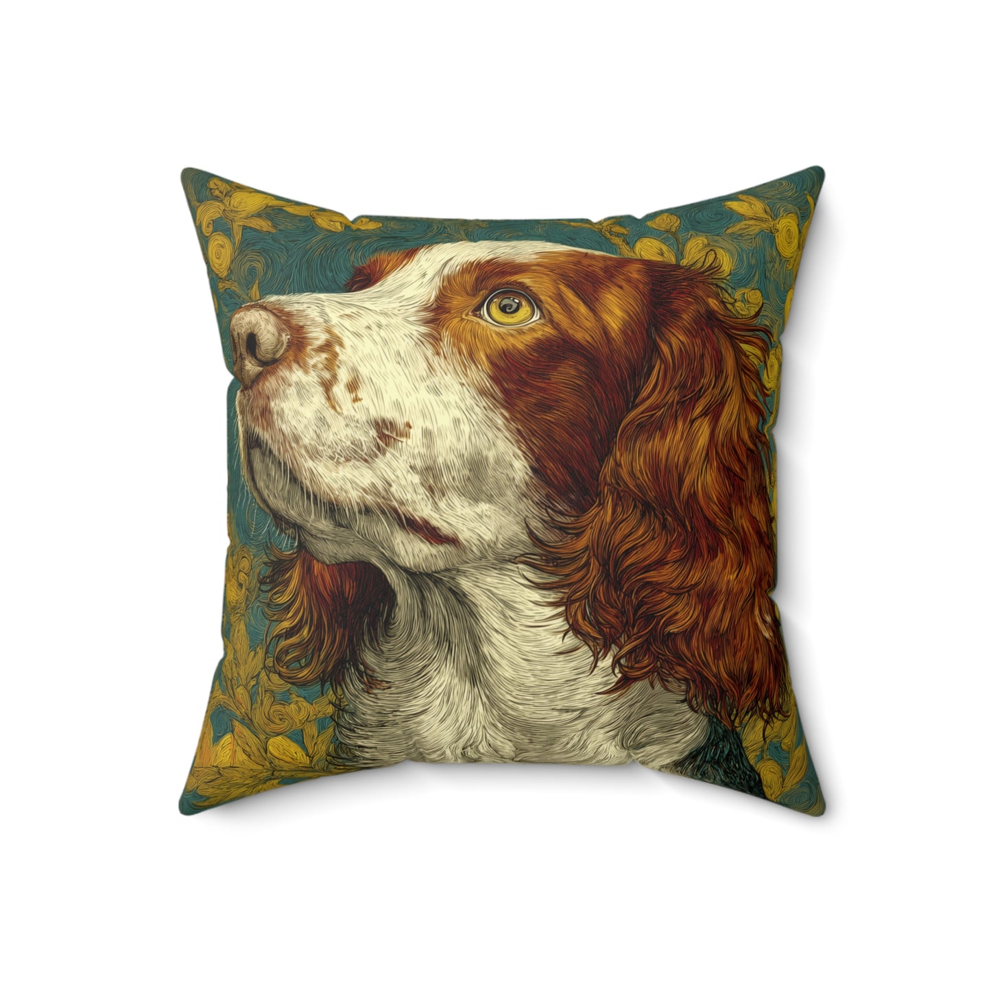 Autumn Setter - Spun Polyester Square Pillow