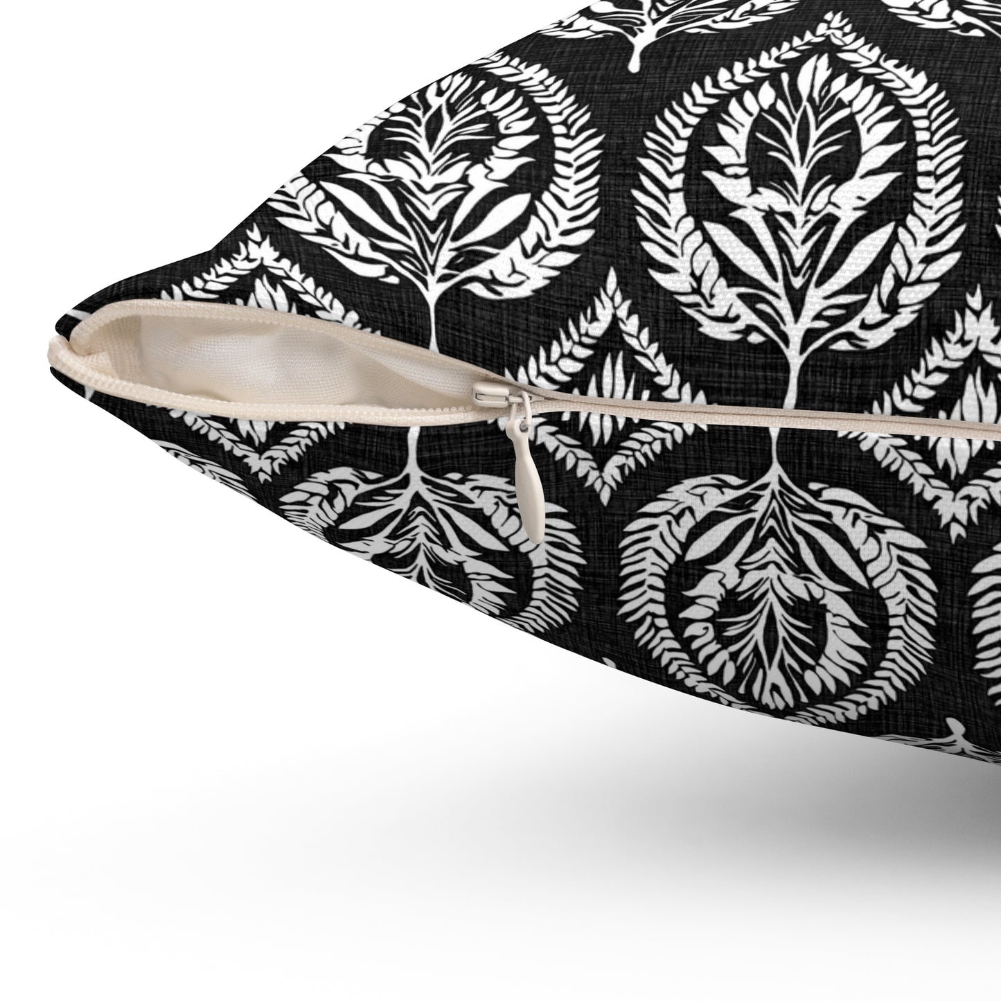 Deco Leaf - Spun Polyester Square Pillow