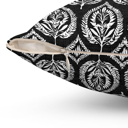 Deco Leaf - Spun Polyester Square Pillow